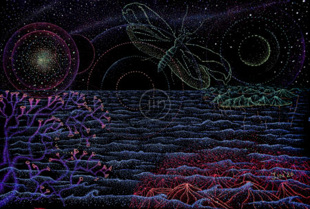 ocean-trip-psychedelic-artwork-pointillism-art-trippy-glow-inthedark-jin-dot-art-dotwork-art